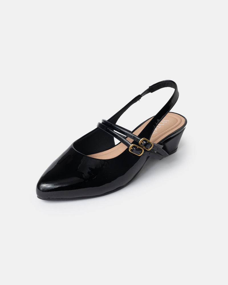 Aria Double Strap Pointy Toe Mary Jane