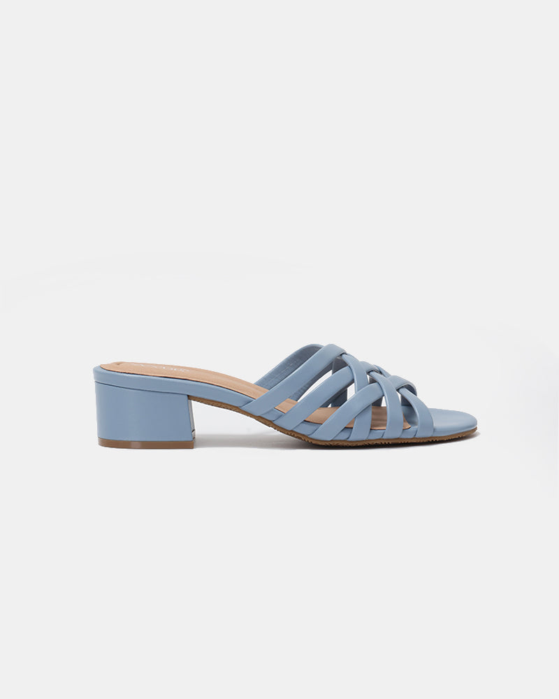 Gigi Block Heel Woven Sandals