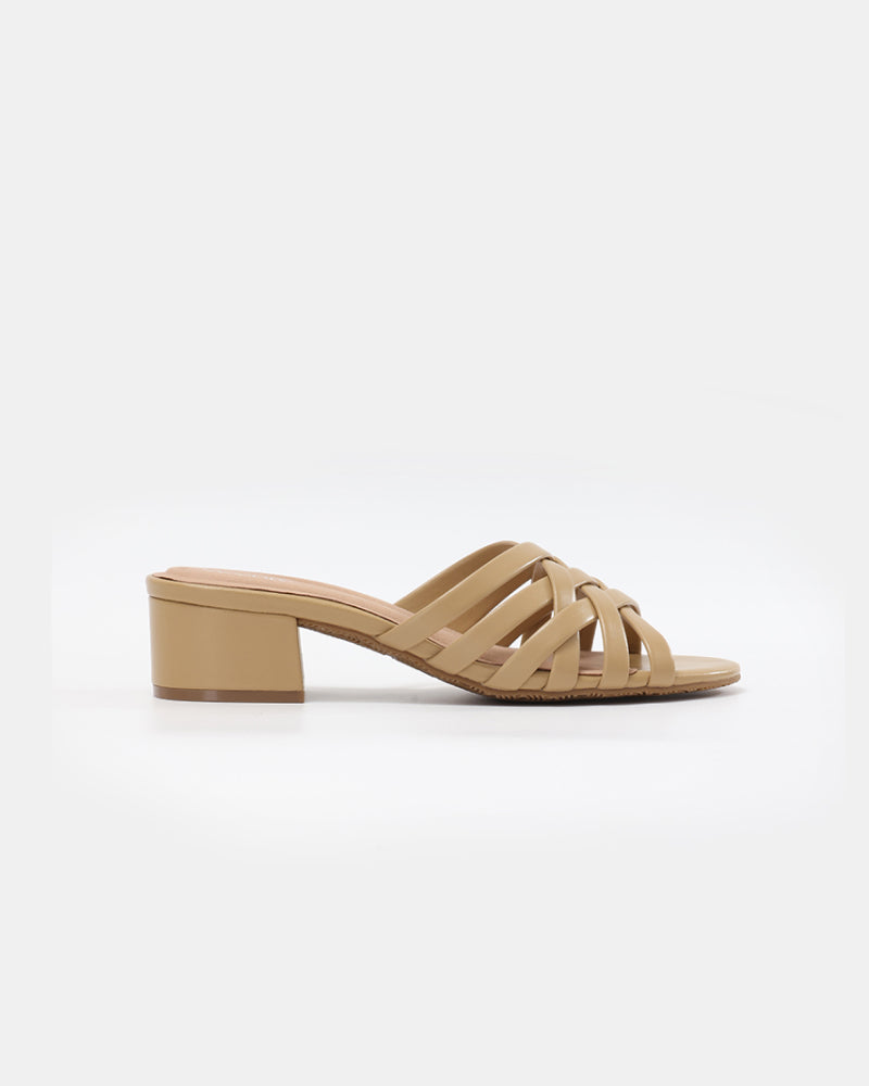 Gigi Block Heel Woven Sandals