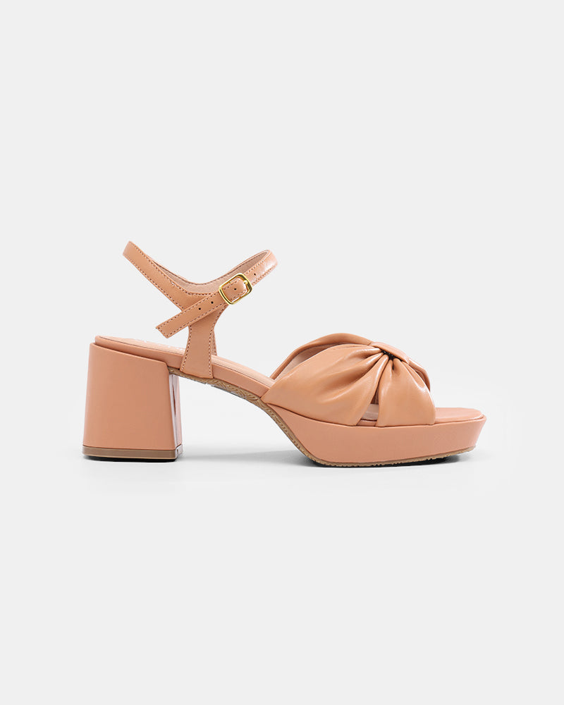 Darcy Pleated Platform Sandals