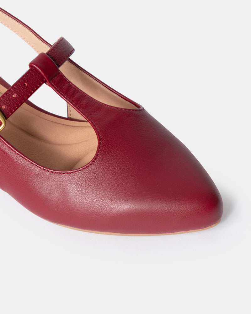 Inez Pointy Toe T-Strap Mary Jane