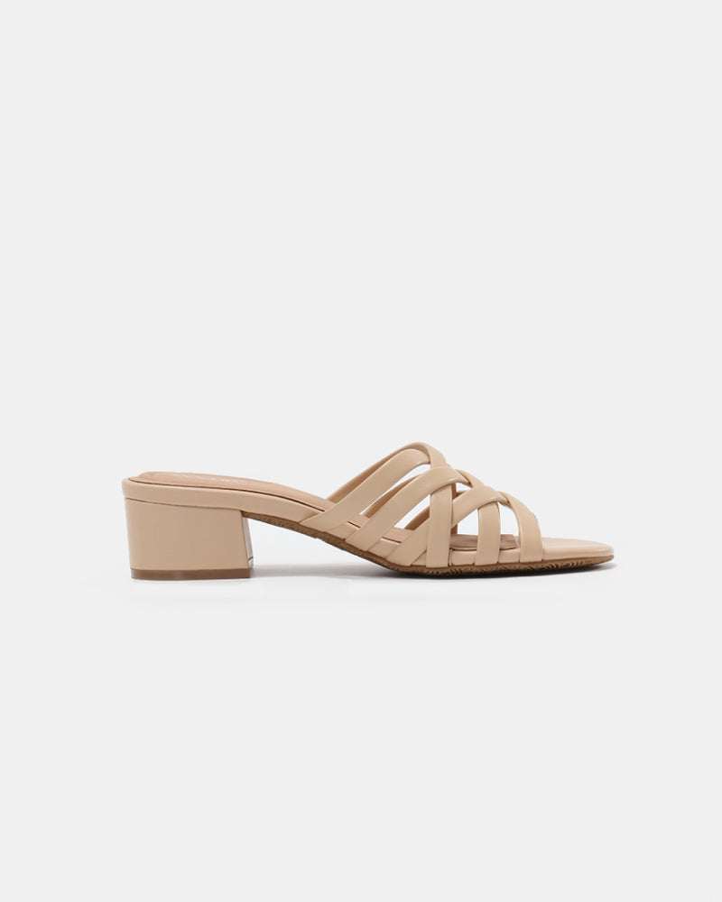 Gigi Block Heel Woven Sandals