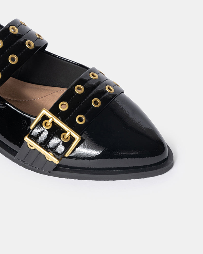 Blondie Pointy Toe Flat Slingback Mary Jane