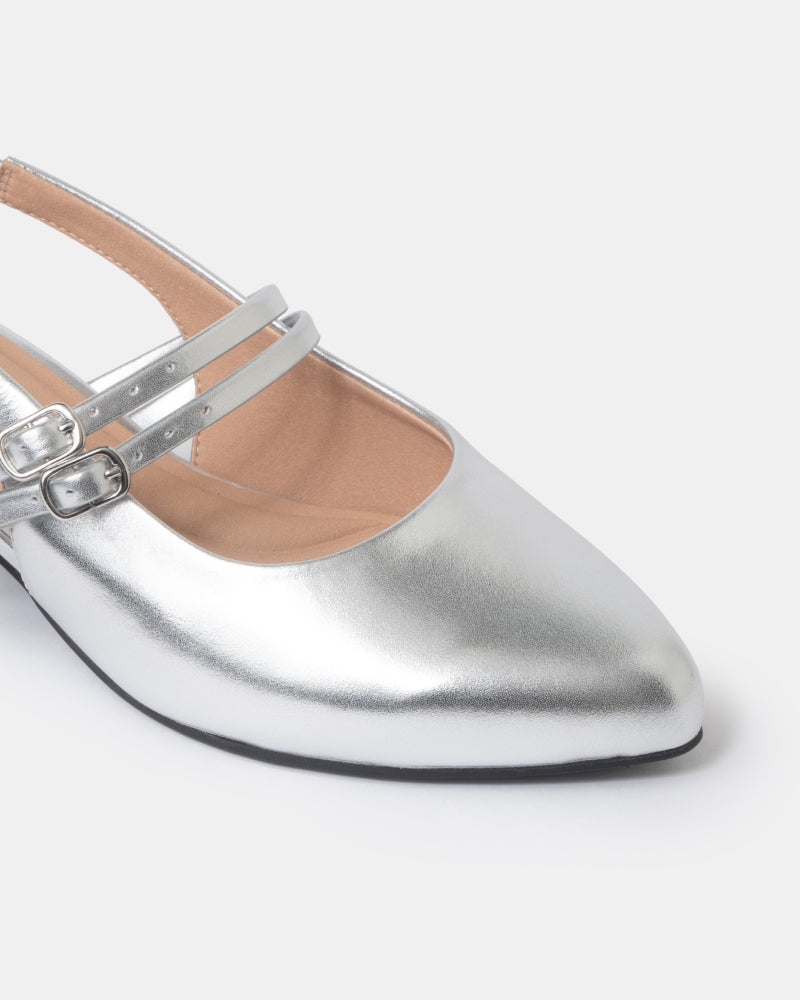 Aria Double Strap Pointy Toe Mary Jane