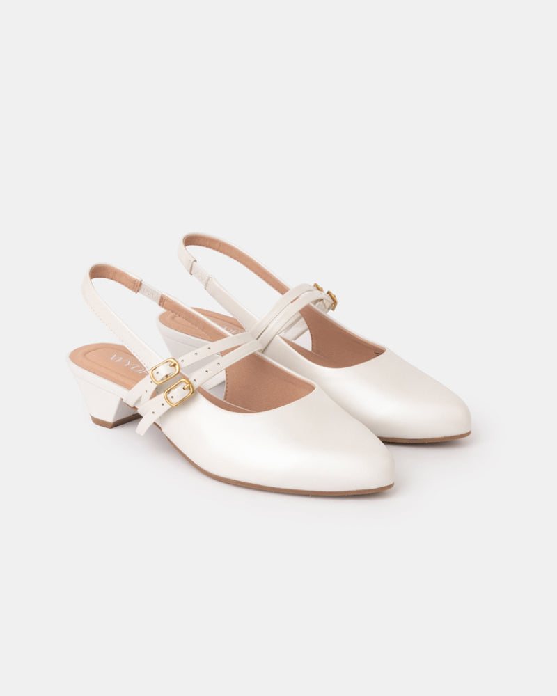 Aria Double Strap Pointy Toe Mary Jane