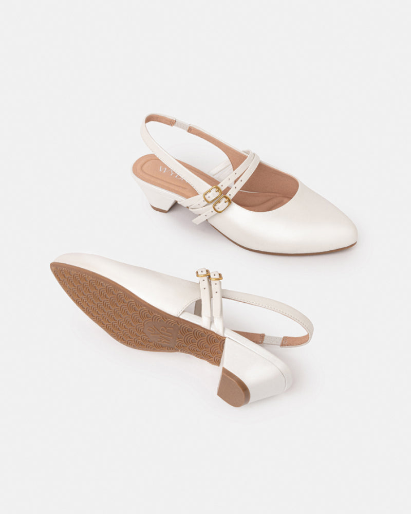 Aria Double Strap Pointy Toe Mary Jane