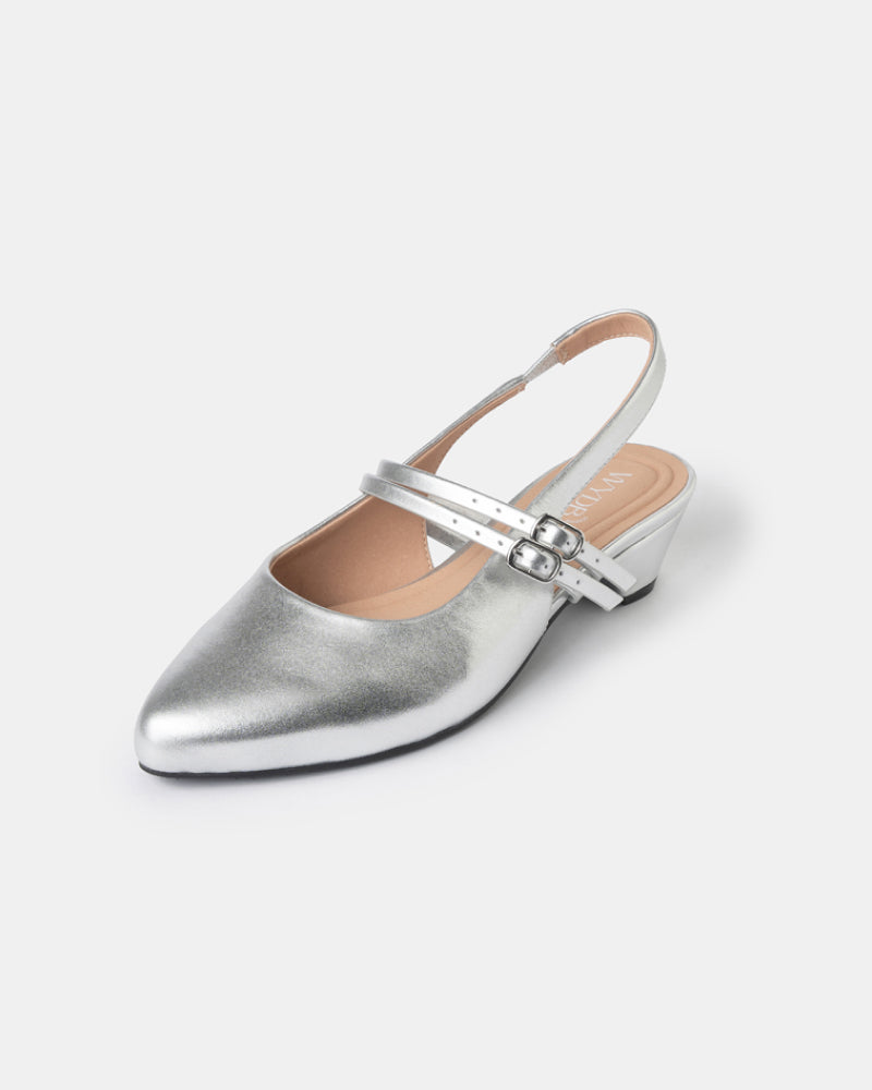 Aria Double Strap Pointy Toe Mary Jane