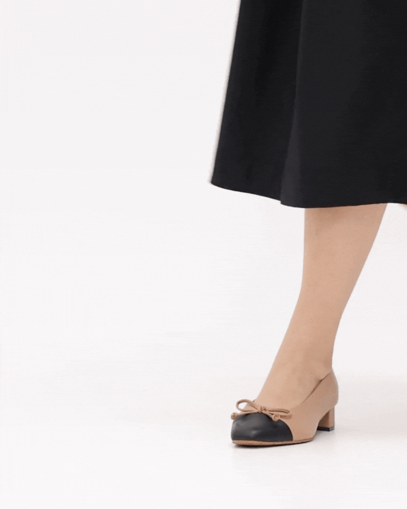 Greta Toe Cap Ballet Pump
