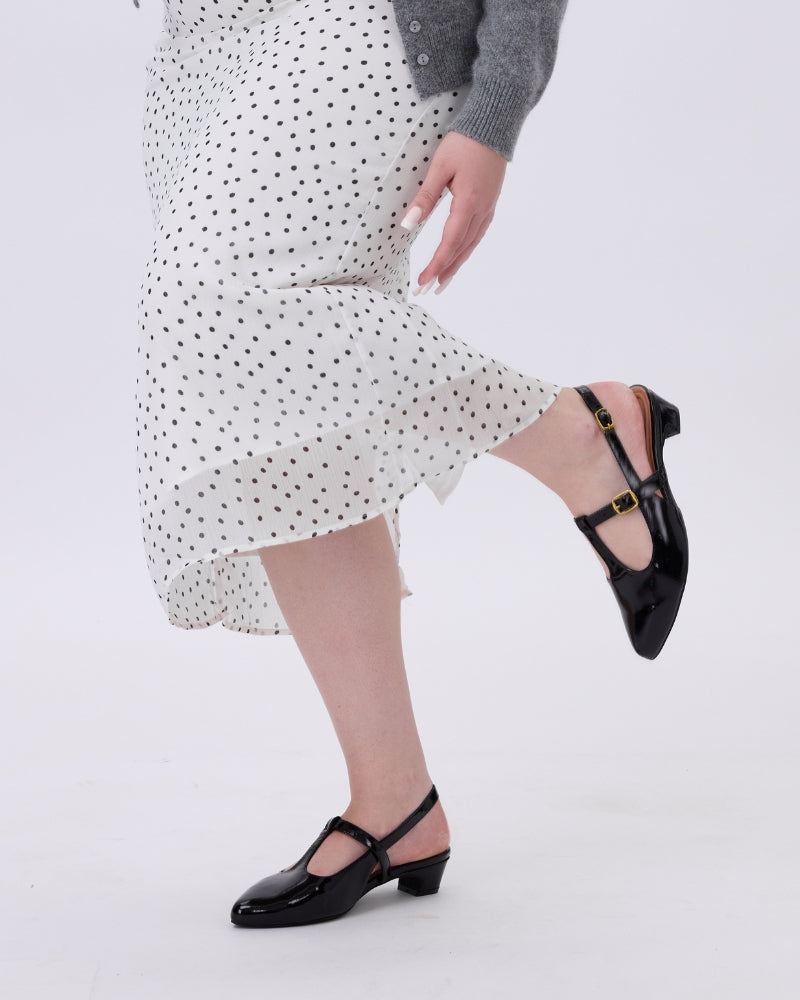 Inez Pointy Toe T-Strap Mary Jane