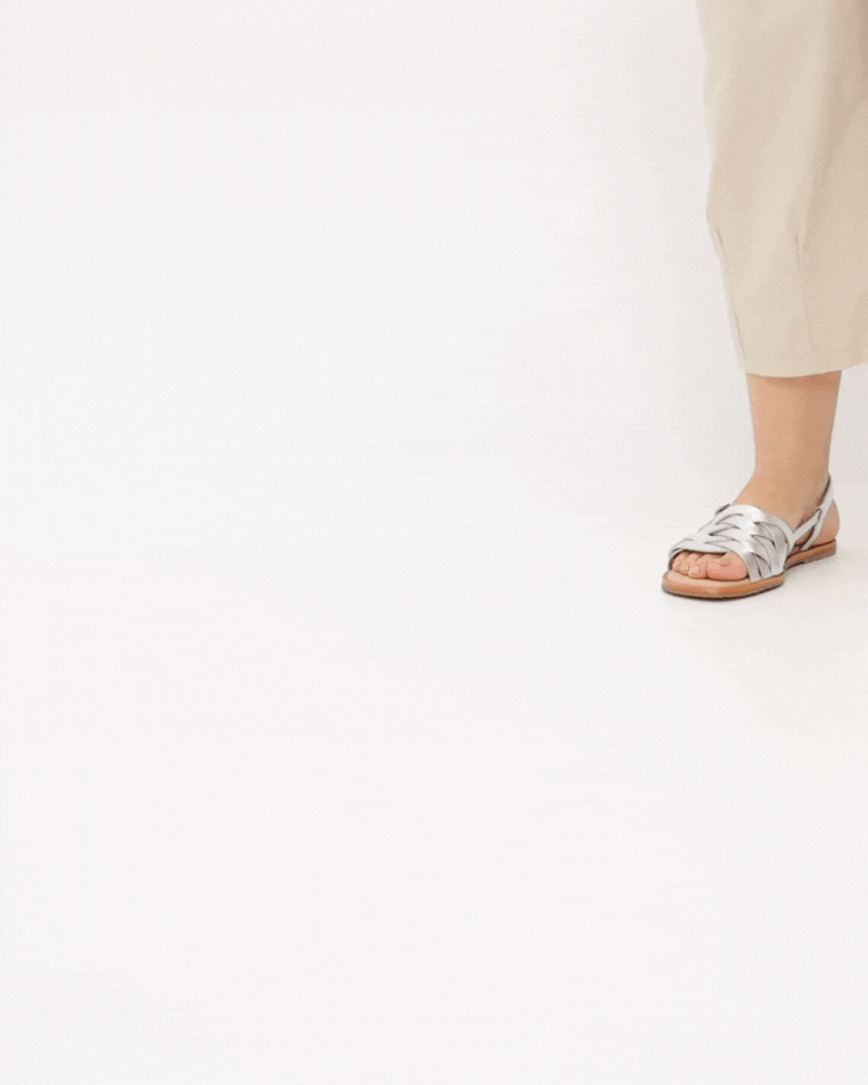 Santorini Woven Flat Sandals