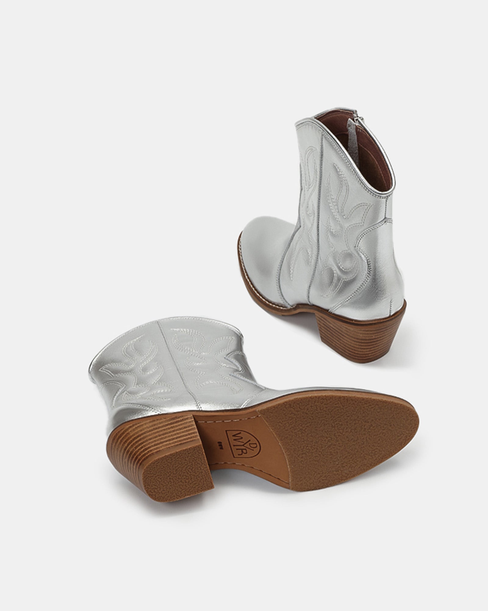 Jolene Embroidered Western Leather Ankle Boots