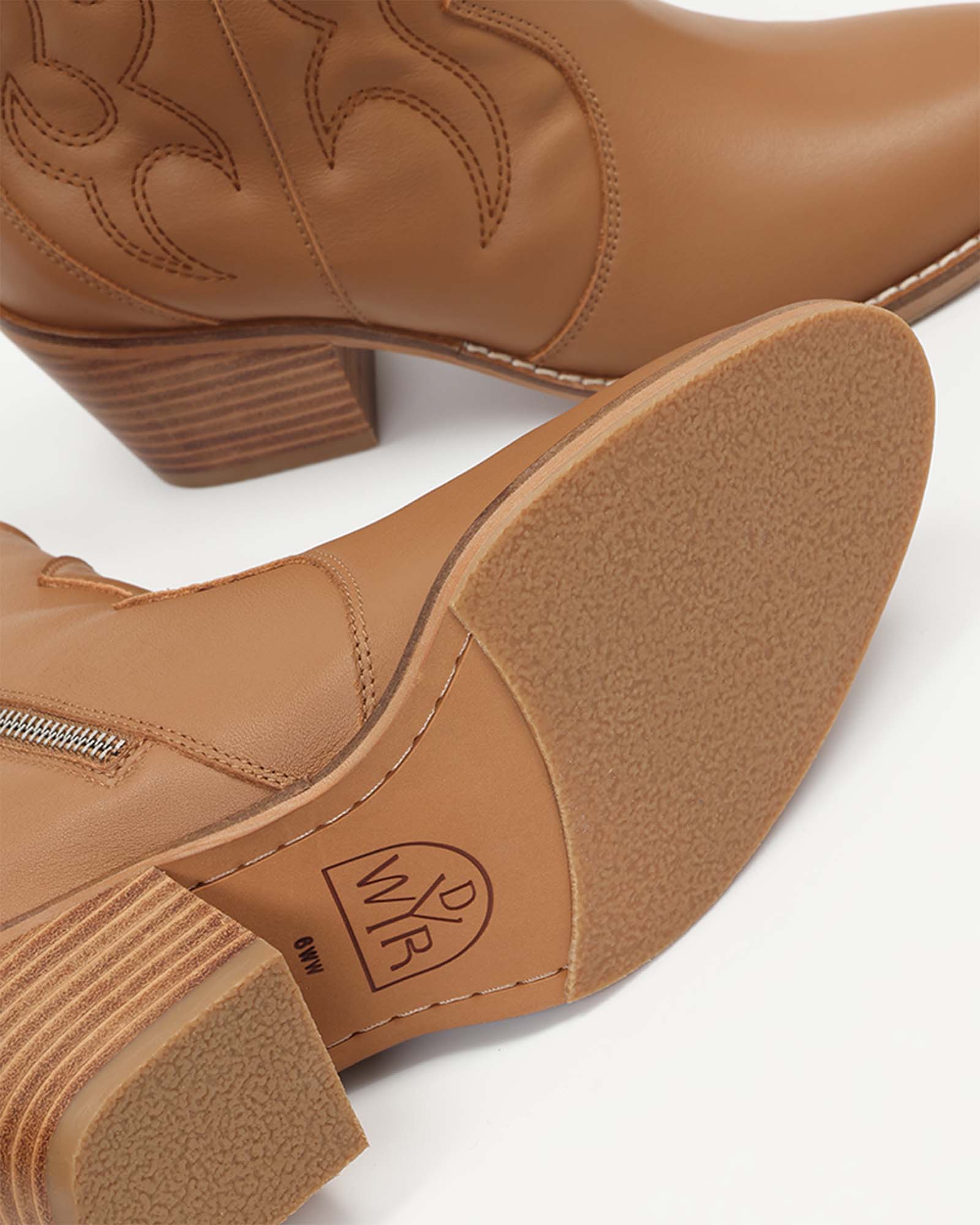 Jolene Embroidered Western Leather Ankle Boots