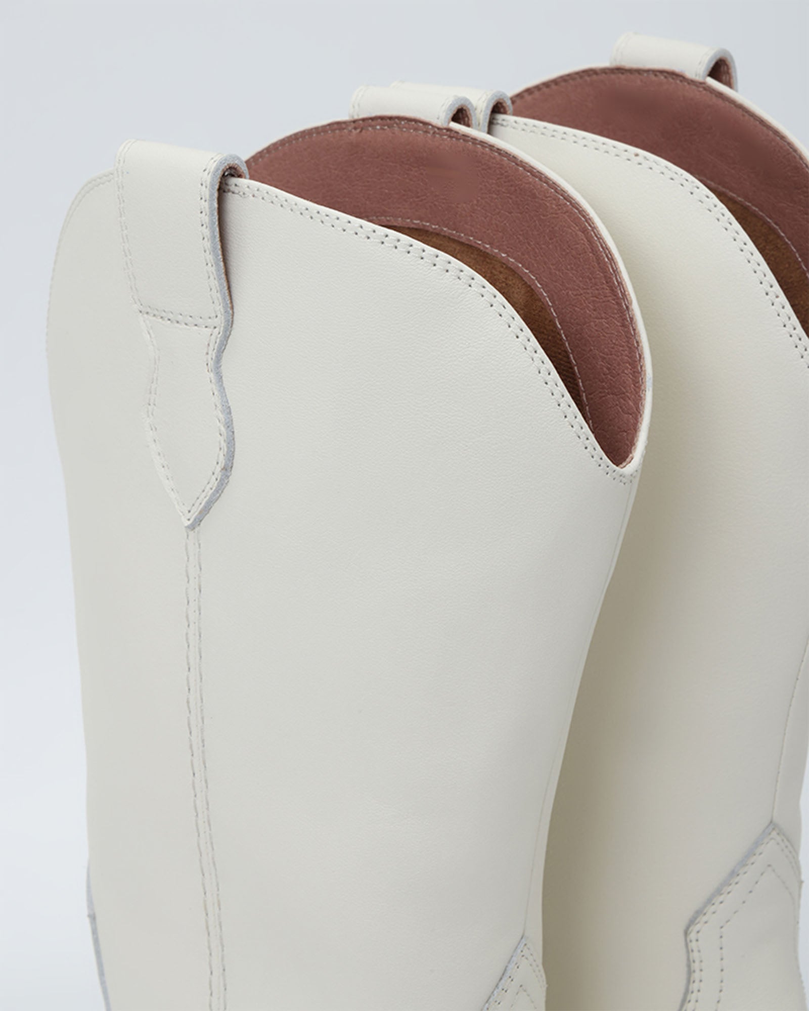 Carrie Western Leather Mid-Calf Boots
