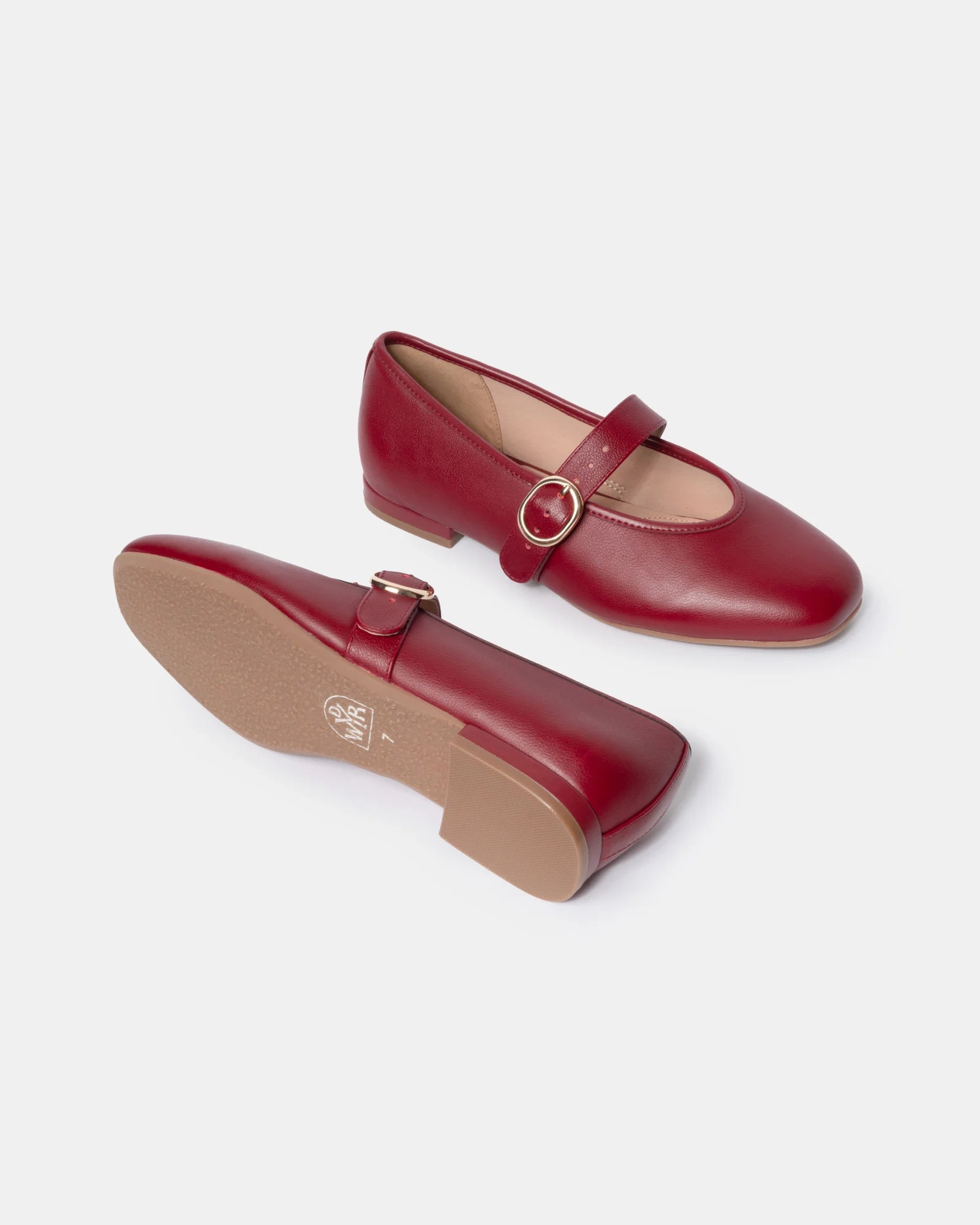 Ava Square Toe Mary Jane Ballet Flats