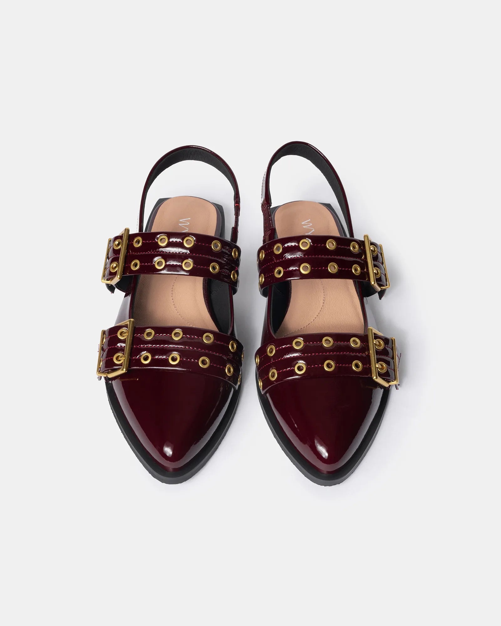 Blondie Pointy Toe Flat Slingback Mary Jane