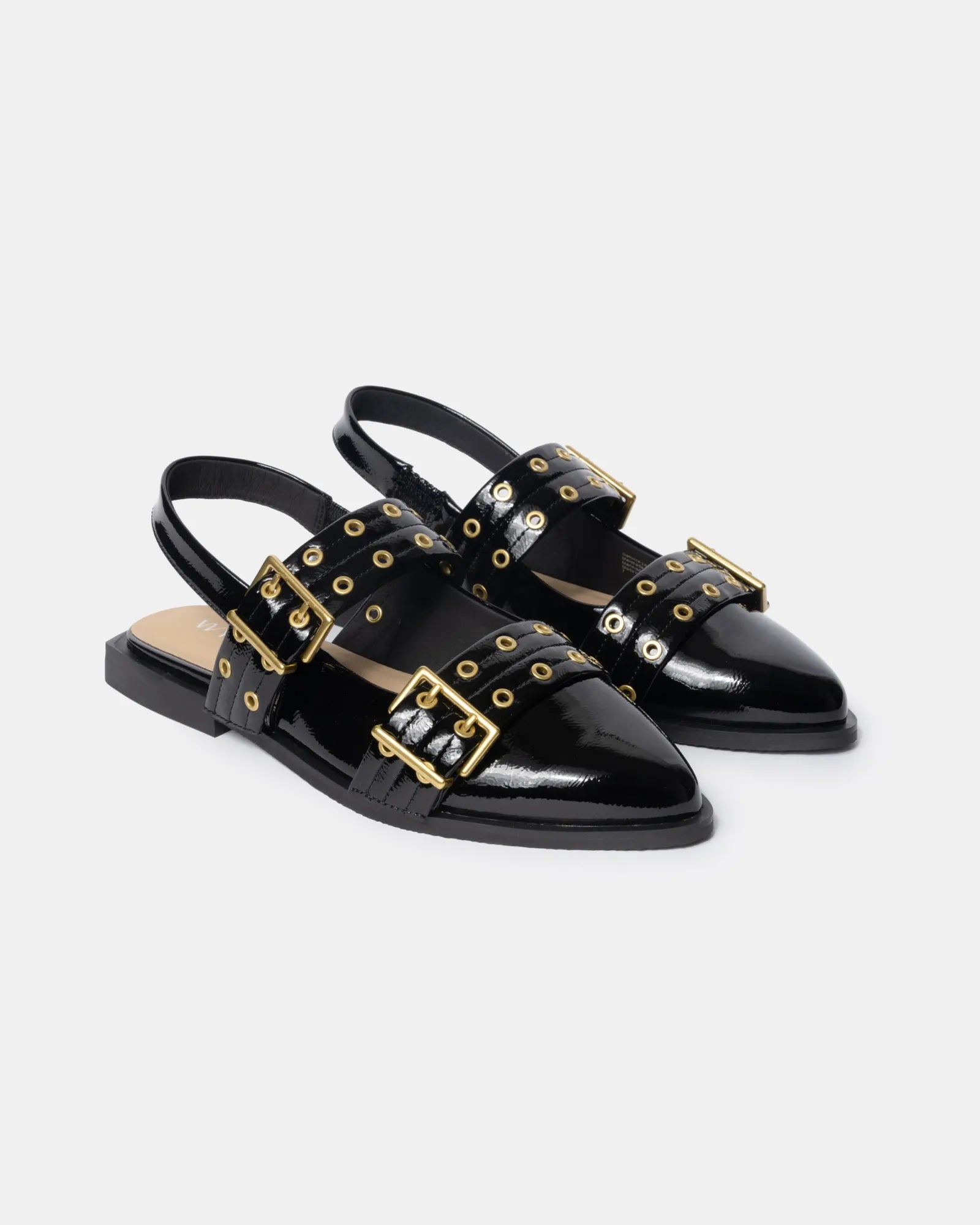 Blondie Pointy Toe Flat Slingback Mary Jane