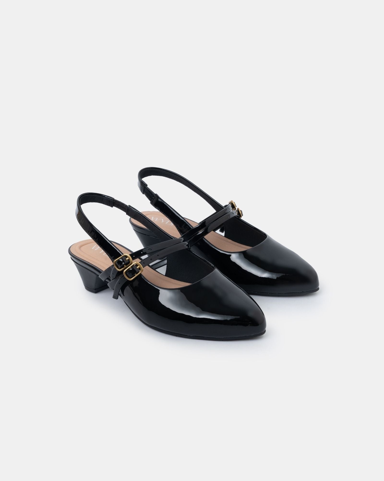 Aria Double Strap Pointy Toe Mary Jane