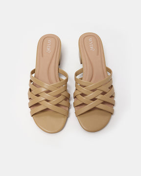 Gigi Block Heel Woven Sandals