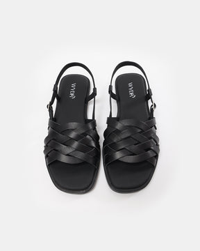 Santorini Woven Flat Sandals
