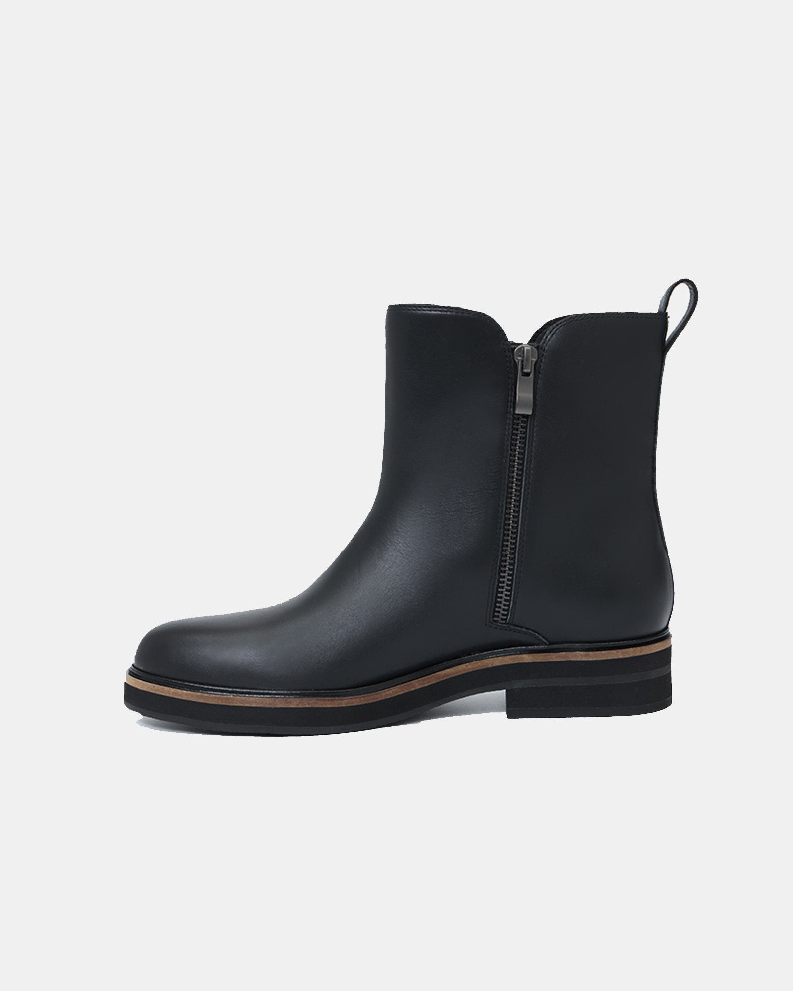 City Voyager Leather Zip Boots