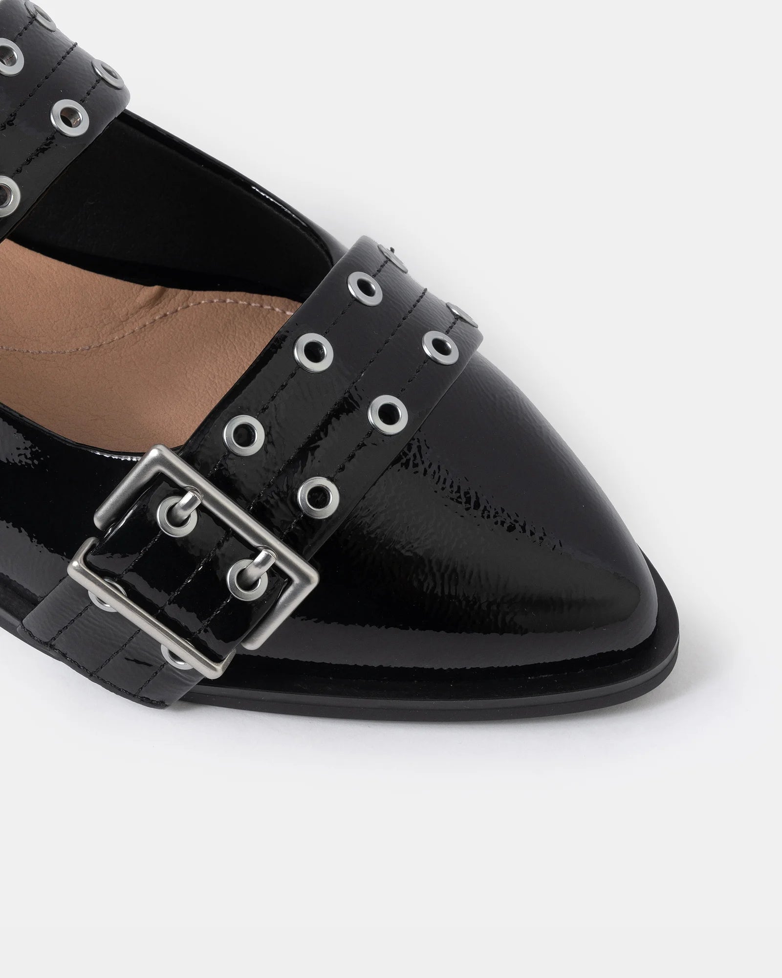 Blondie Pointy Toe Flat Slingback Mary Jane