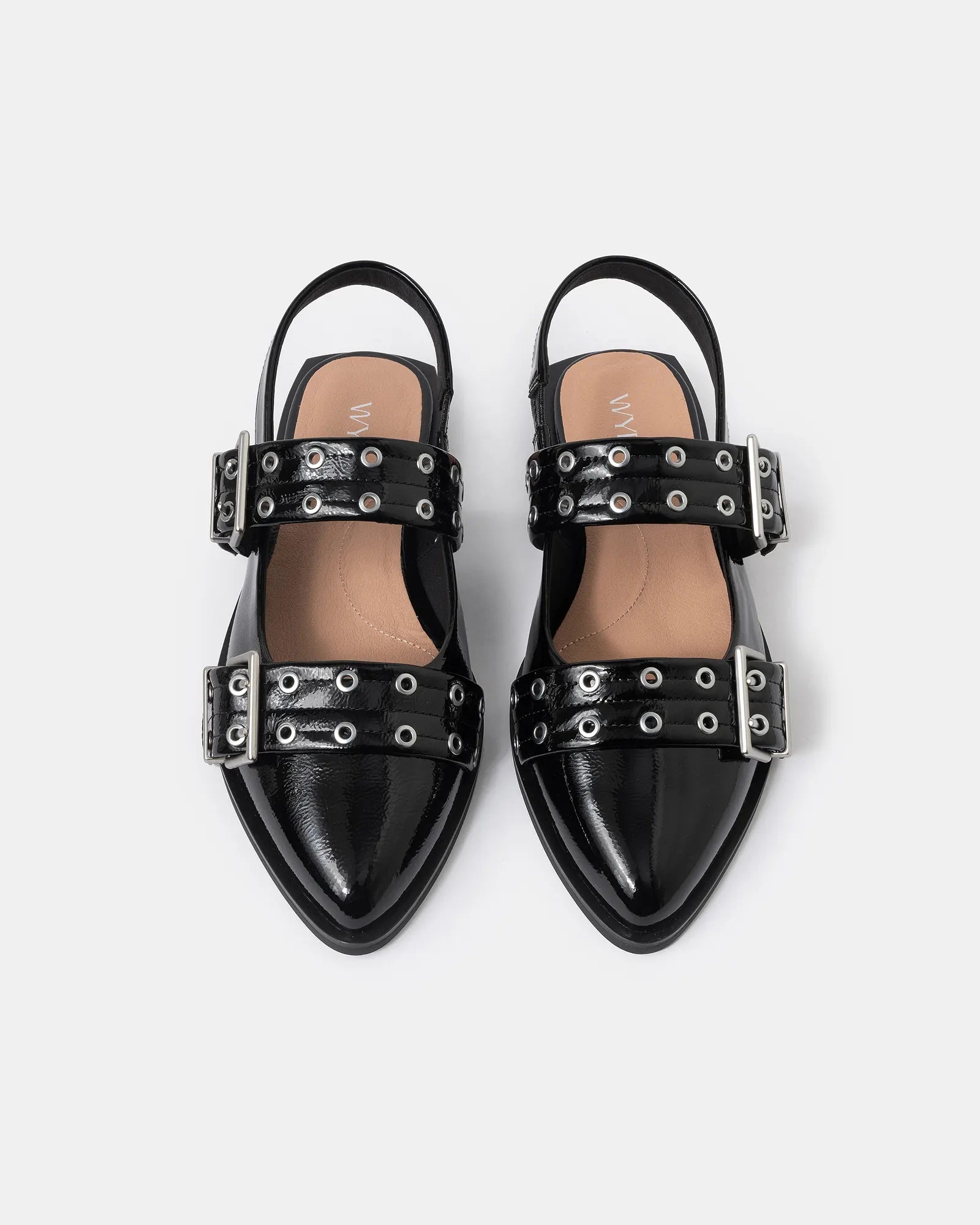 Blondie Pointy Toe Flat Slingback Mary Jane