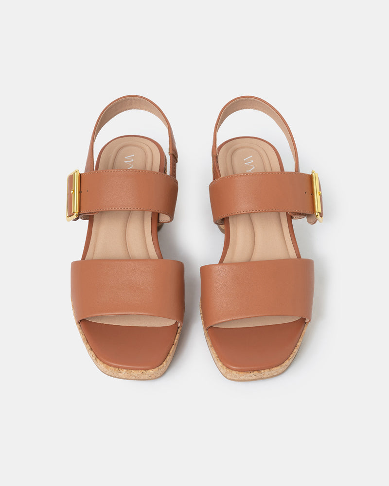 Monroe Two-Strap Platform Sandals