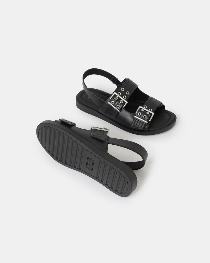 Roxette Double-Strap Mini-Wedge Slides