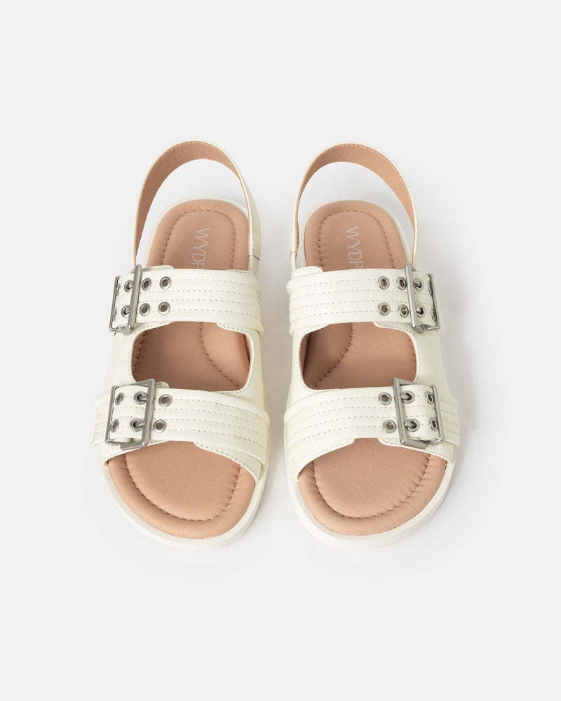 Roxette Double-Strap Mini-Wedge Slides