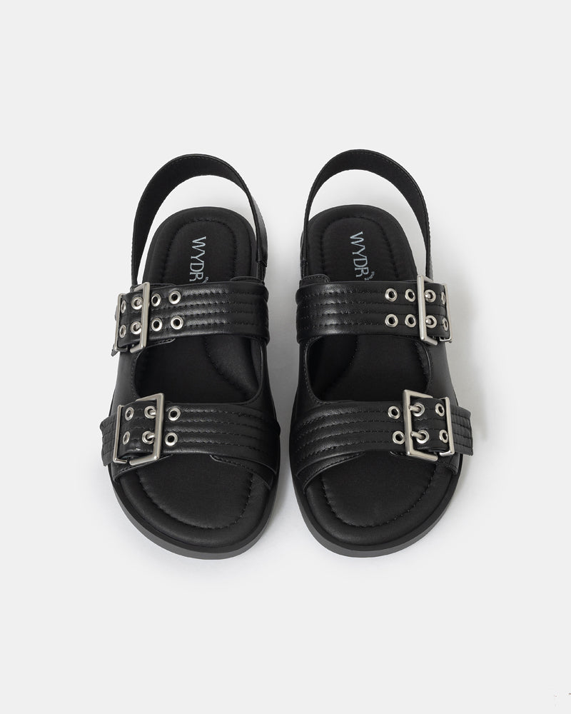 Roxette Double-Strap Mini-Wedge Slides