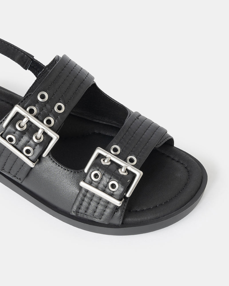 Roxette Double-Strap Mini-Wedge Slides