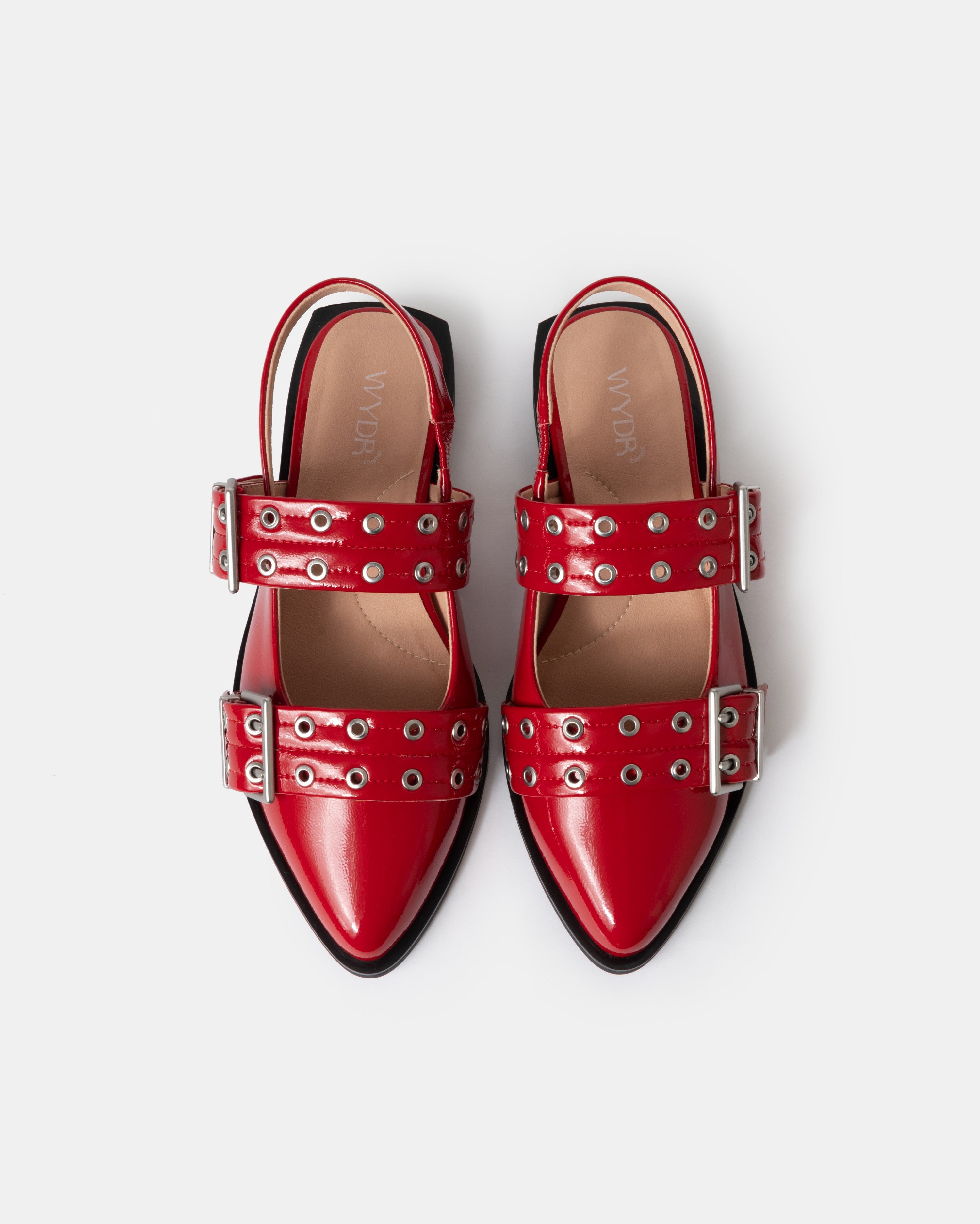 Blondie Pointy Toe Flat Slingback Mary Jane