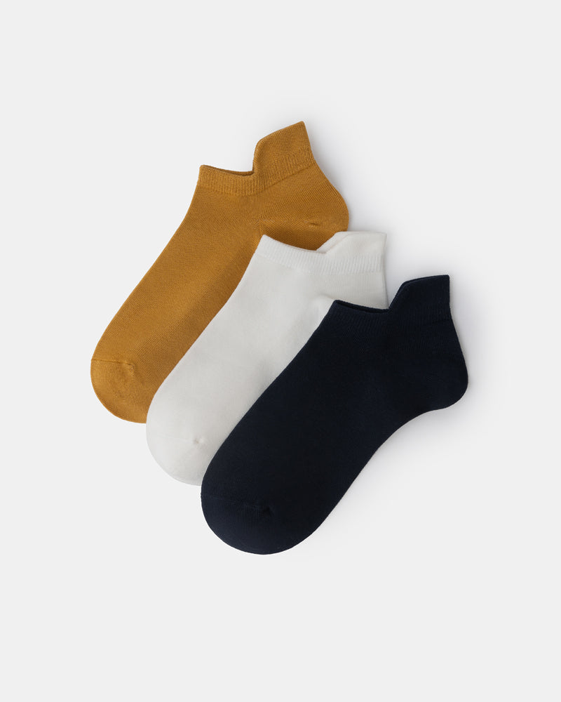 3-Pair Essential Ankle Socks