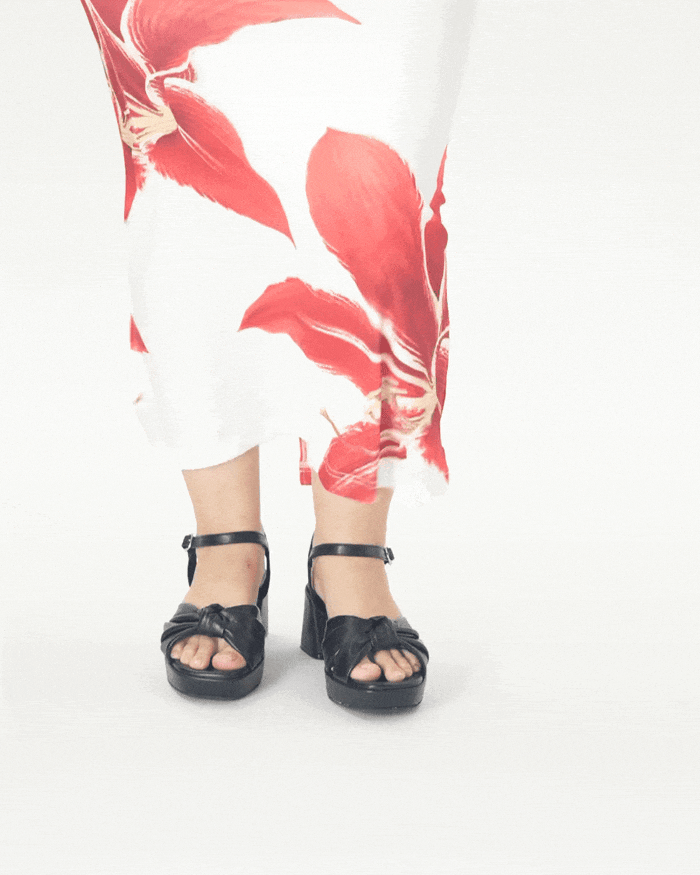 Daisy Vegan Platform Heels