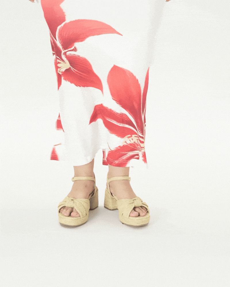 Daisy Vegan Platform Heels