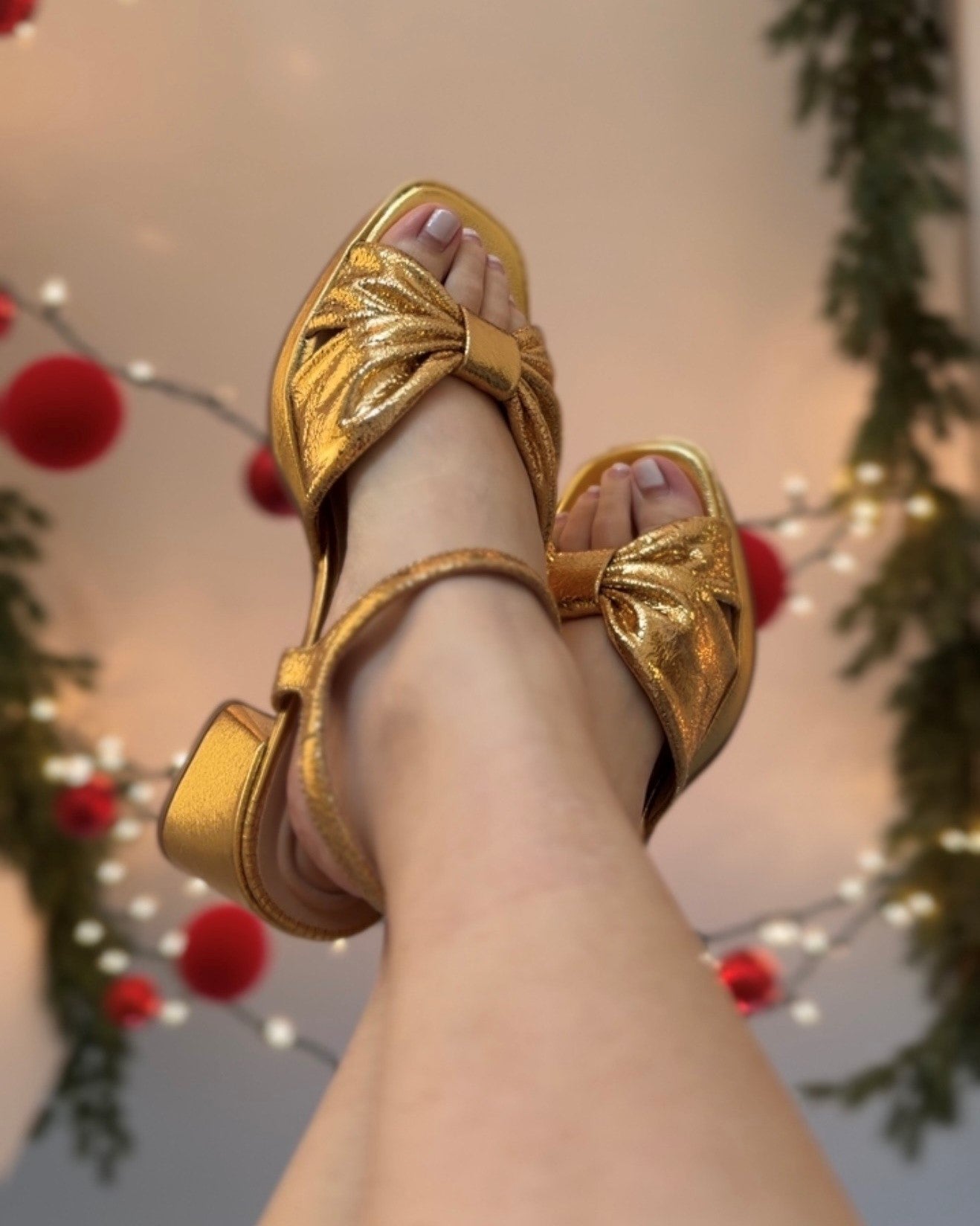 Darcy Pleated Platform Sandals