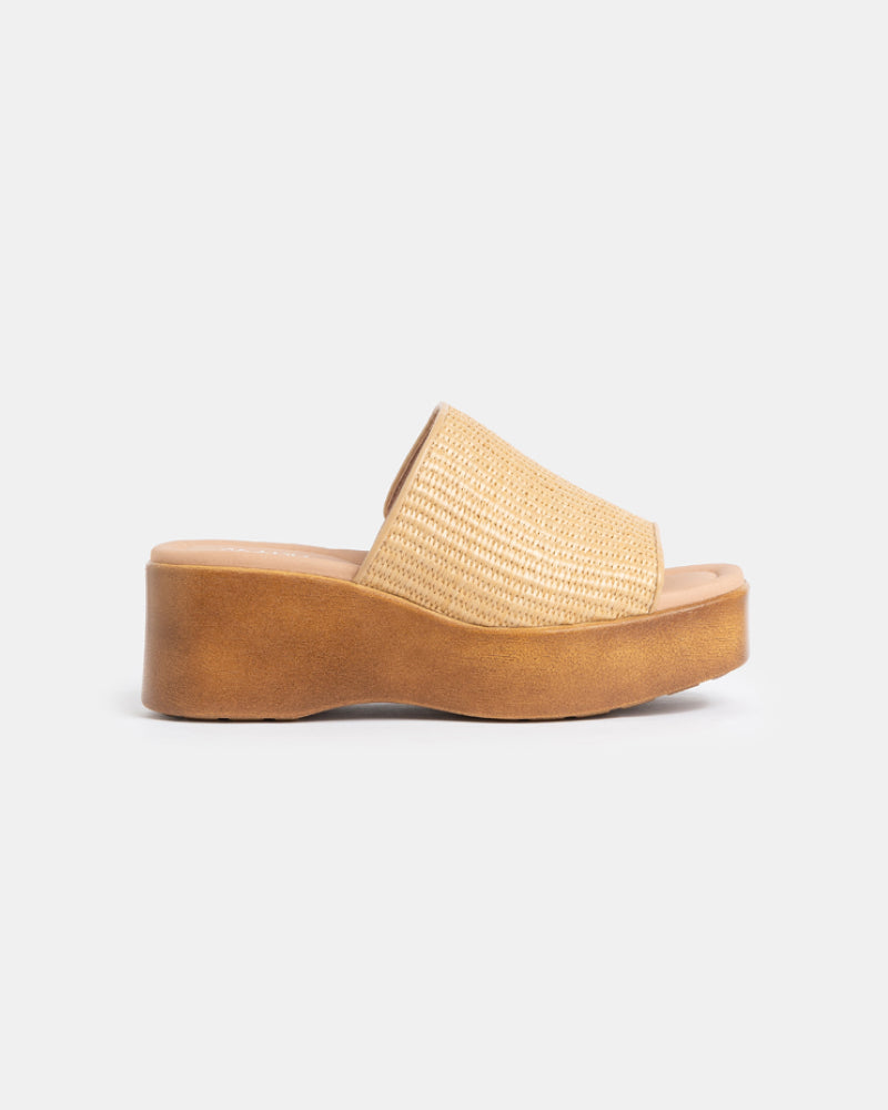 High Inch Slides Mia Wedge Slides | Wydr | Stylish Wide Slides for Plus-Size Women
