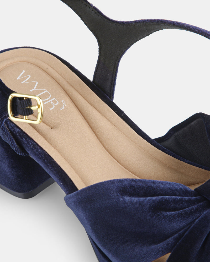 Darcy Pleated Platform Sandals