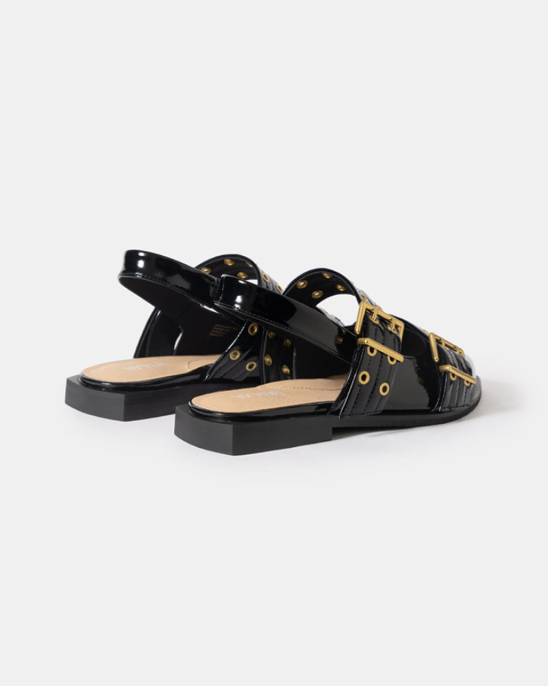 Blondie Pointy Toe Flat Slingback Mary Jane