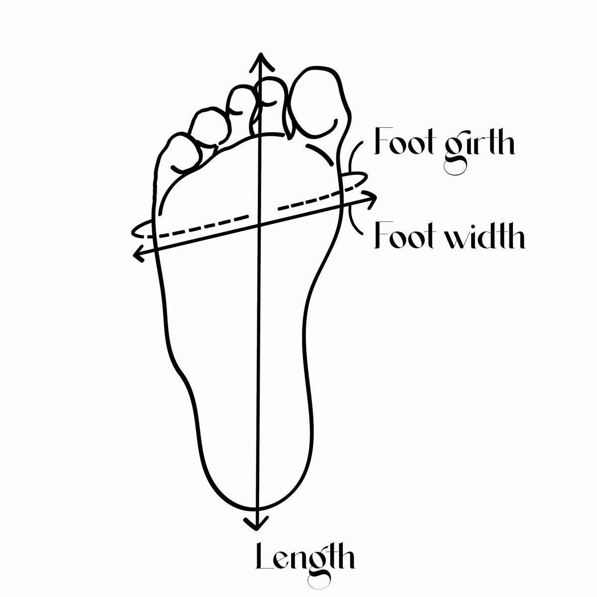 Size Guide | Wydr | Best Wide-Fit Shoes