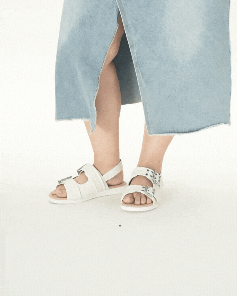 Roxette Double-Strap Mini-Wedge Slides