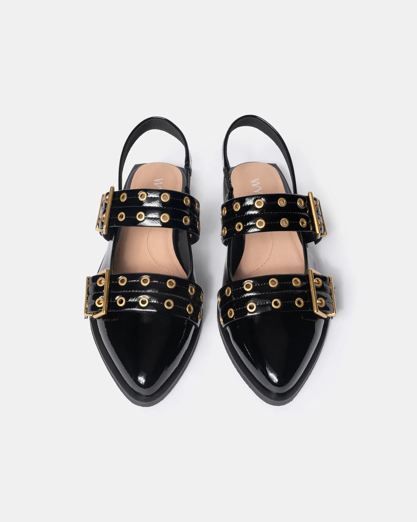 Blondie Pointy Toe Flat Slingback Mary Jane